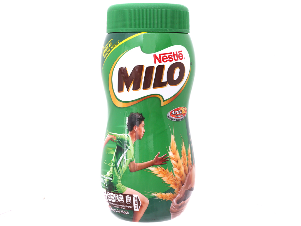 Sữa bột Milo Cacao lúa mạch hủ 400g Thùng 12 hủ